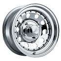 13x4.5 Chrome Modular Steel Trailer Rim with Rivets 5 Lug