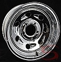 14x6 Chrome Tail Gunner Steel Trailer Wheel 5 Lug