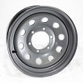 15x6 Steel Silver Painted Modular Trailer Wheel 6x5.50 Bolt Pattern - NO RIVETS