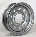 16x6 Silver Modular Steel Trailer Rim no Rivets 8 Lug